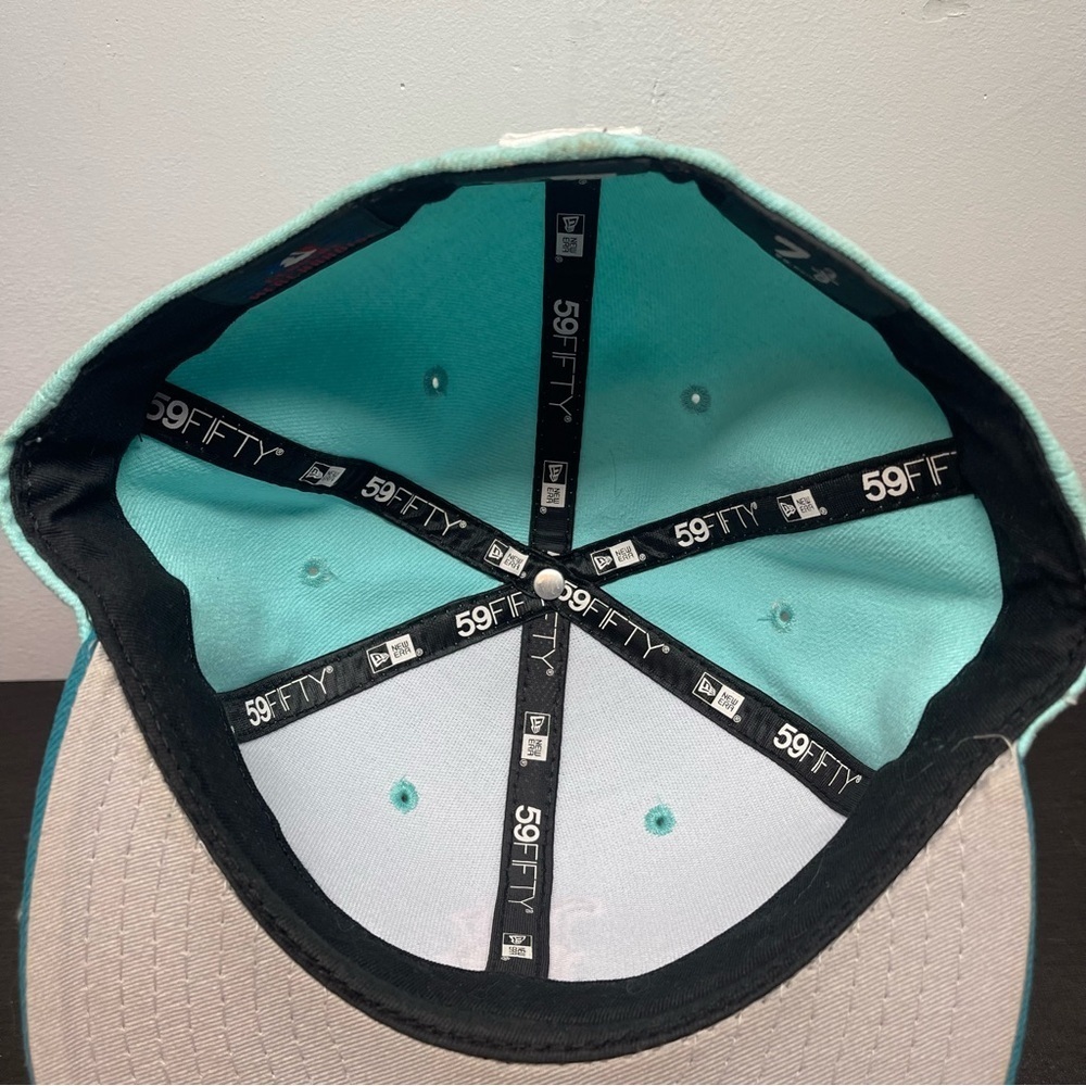 New Era 9FIFTY Boston Red Sox Turquoise Snapback Hat 7 3/8 Baseball Fitted Cap - Picture 9 of 9